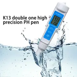 Портативная высокоточная ручка-измеритель PH K13 с ЖК-дисплеем Водонепроницаемая измерительная ручка для кислотности и щелочности