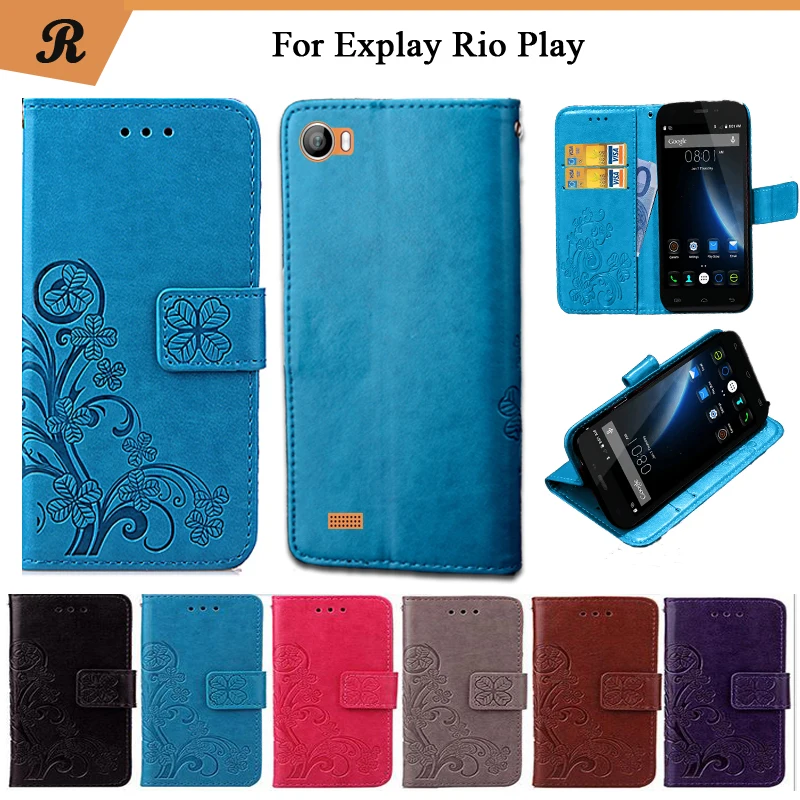 

Newest For Explay Rio Play Case Factory Price Luxury Cool Printed Flower 100% Special PU Leather Flip case with Strap