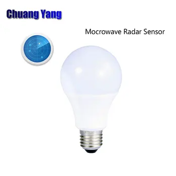 

High Power Led 7W 9W Microwave Radar Sensor Led Bulb Light Lamp smart bulb light