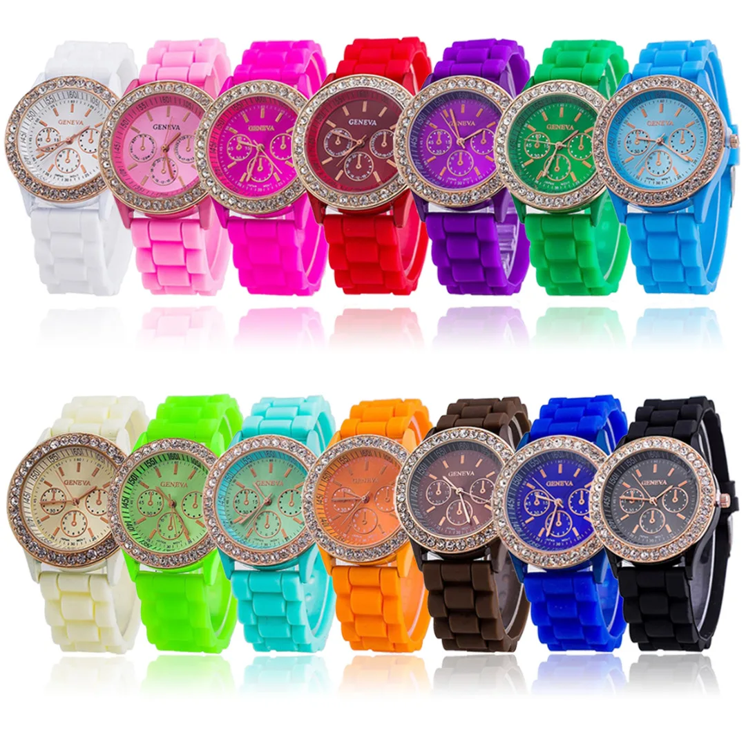 часы наручные geneva с силиконовым ремешком. часы силиконовые с логотипом. часы силикон. силиконовые часы. часы geneva китайские силиконовые.