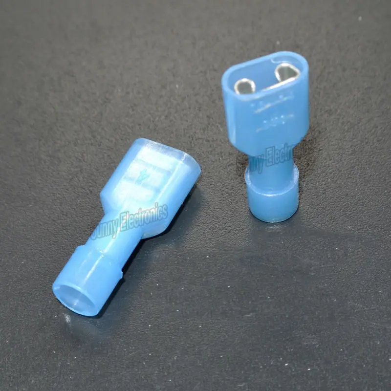 14-16 AWG FULLY INSULATED 1/4" Female SPADE CRIMP CONNECTOR TERMINAL (QTY1000) NEW | Автомобили и мотоциклы