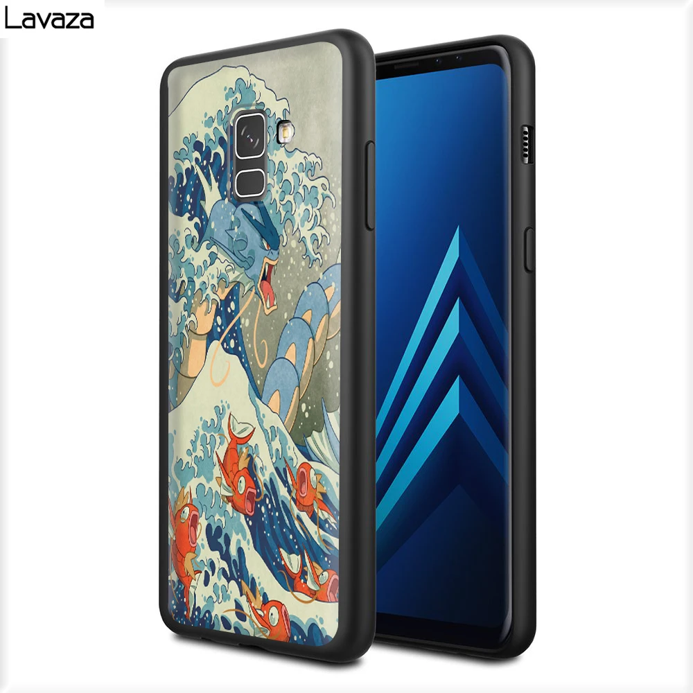 Lavaza японский стиль Art японский силикон чехол для samsung A3 A5 A6 плюс A7 A8 A9 A10 A30 A40 A50 A70 J6