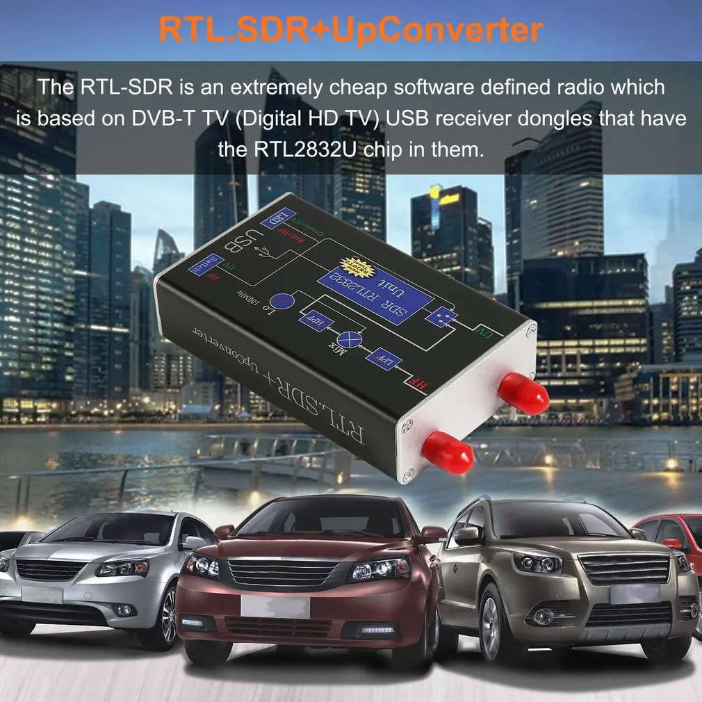 

Newest100KHz-1.7GHz Full Band RTL.SDR + UpConverter Wide SDR Receiver DBM HF UHF VHF Radio Ham Software Defined Radio