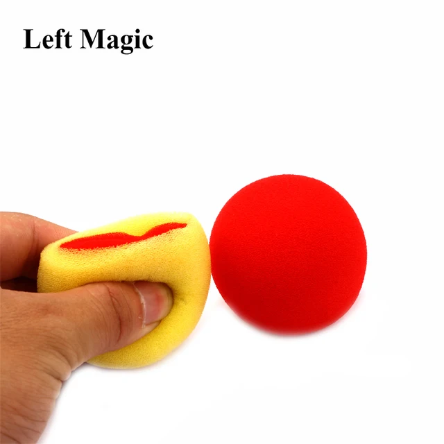 2 Pcs/ Set Color Change Sponge Ball Magic Tricks Fun Super Soft Sponges Changing Ball Square Close Up Stage Magic Props 4