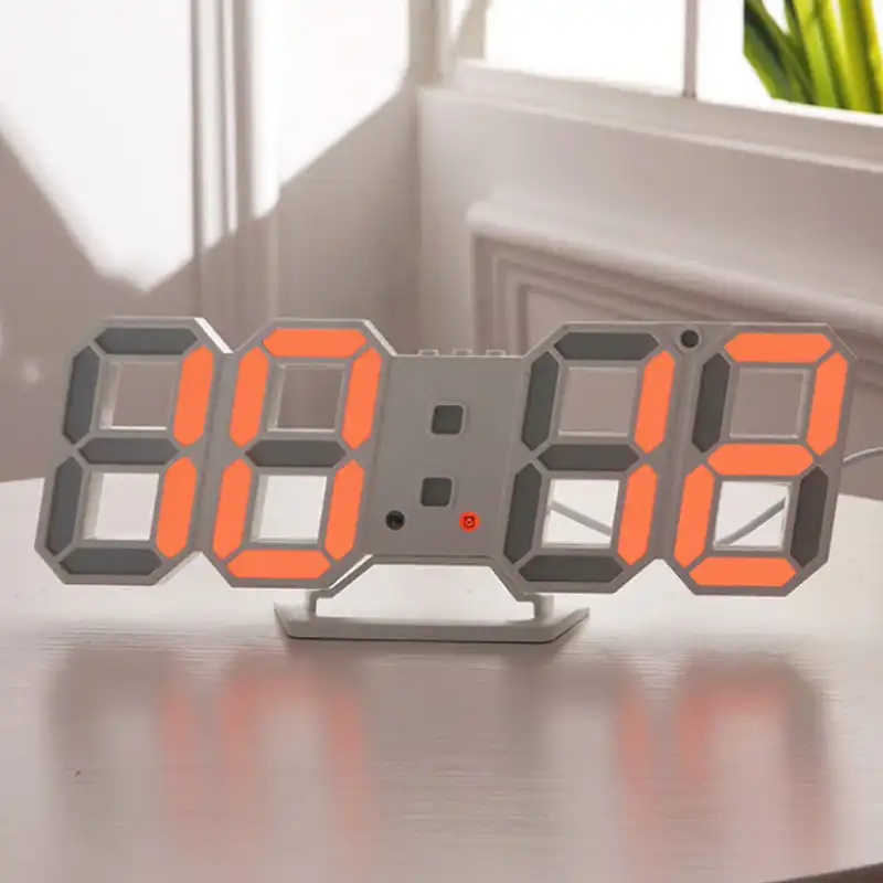 Оригинальные Современные настенные часы цифровые 3d Led настольные 12/24 часов
