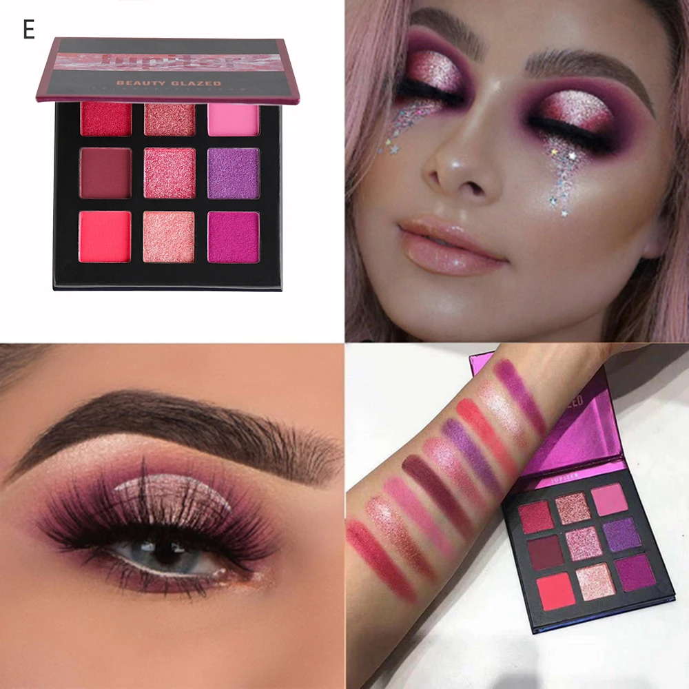 Beauty Glazed 9 оттенков тени для век с высоким пигментом палитра макияжа блестящие