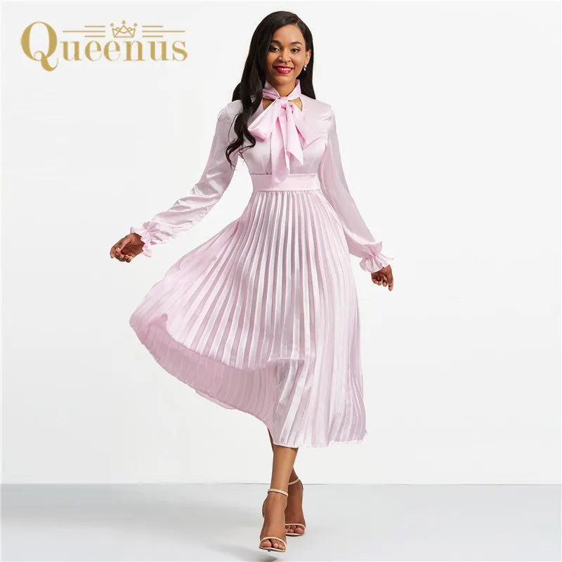 Robe femme ete 2019 Ретро плиссированные макси платья женское летнее платье розовая