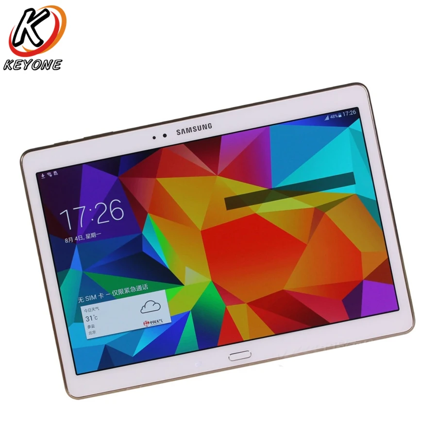Оригинальный Новый samsung GALAXY Tab S T805 4G + wifi планшетный ПК 10 5 дюймов 3 ГБ ОЗУ 16 Гб ПЗУ 7900