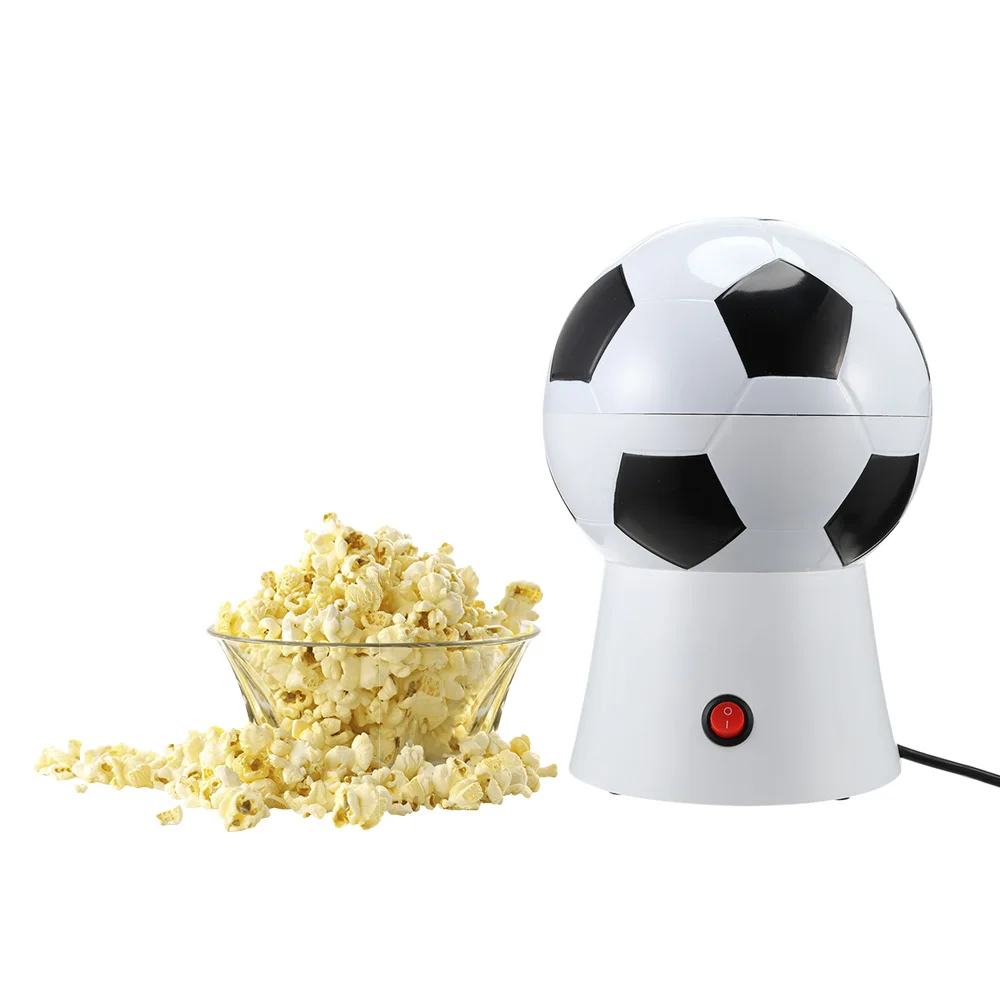 Футбол Стиль Бытовая попкорн машина бытовой горячего воздуха, мини-попкорна для домашнего Кухня дети
