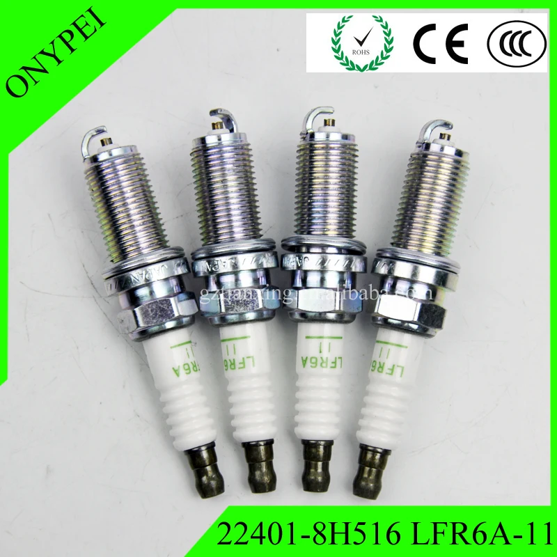 4 PCS 22401 8H516 LFR6A 11 Spark Plug For Yamaha F115 F225 F250 F300