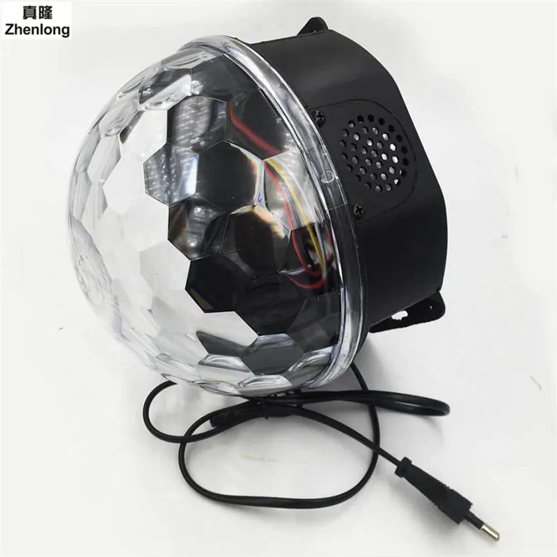 Лазерный светильник 6 светодиодный с MP3 плеером диско Dj сценический ing 18 Вт RGB