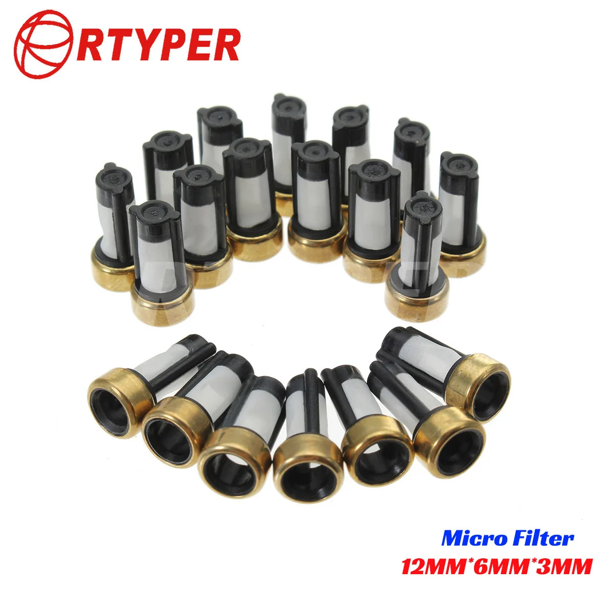 

50PCS 11001 Universal Fuel Injector Micro Filter For Ford Festiva 1.3L L4