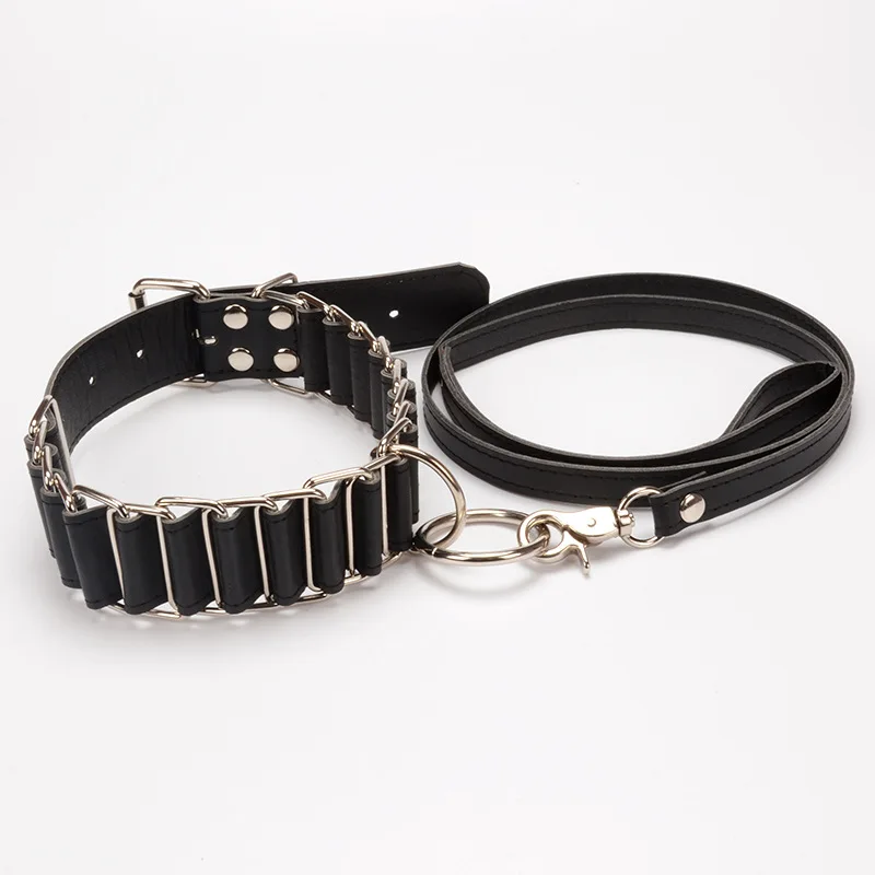 

Women Sexy Leather Metal Chocker Necklace Fetish Bondage Restraints Necklace Adult Erotic Collar Chocker With Leather Straps