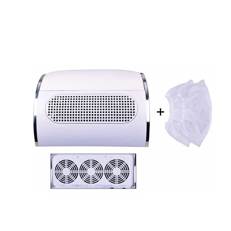 

New 40W Powerful Nail Dust Suction Collector with 3 Fan Vacuum Cleaner Manicure Tools with 2 Dust Collecting Bags