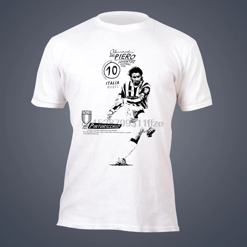 

tide brand short sleeve T-shirt Alessandro del Piero Torino Turin Italiana Italy jersey Tees