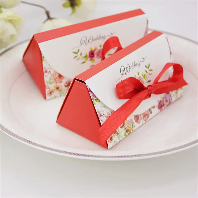 50pcs Lot Flowery Ribbon Lace Cookie Biscuit Box Diy Containers