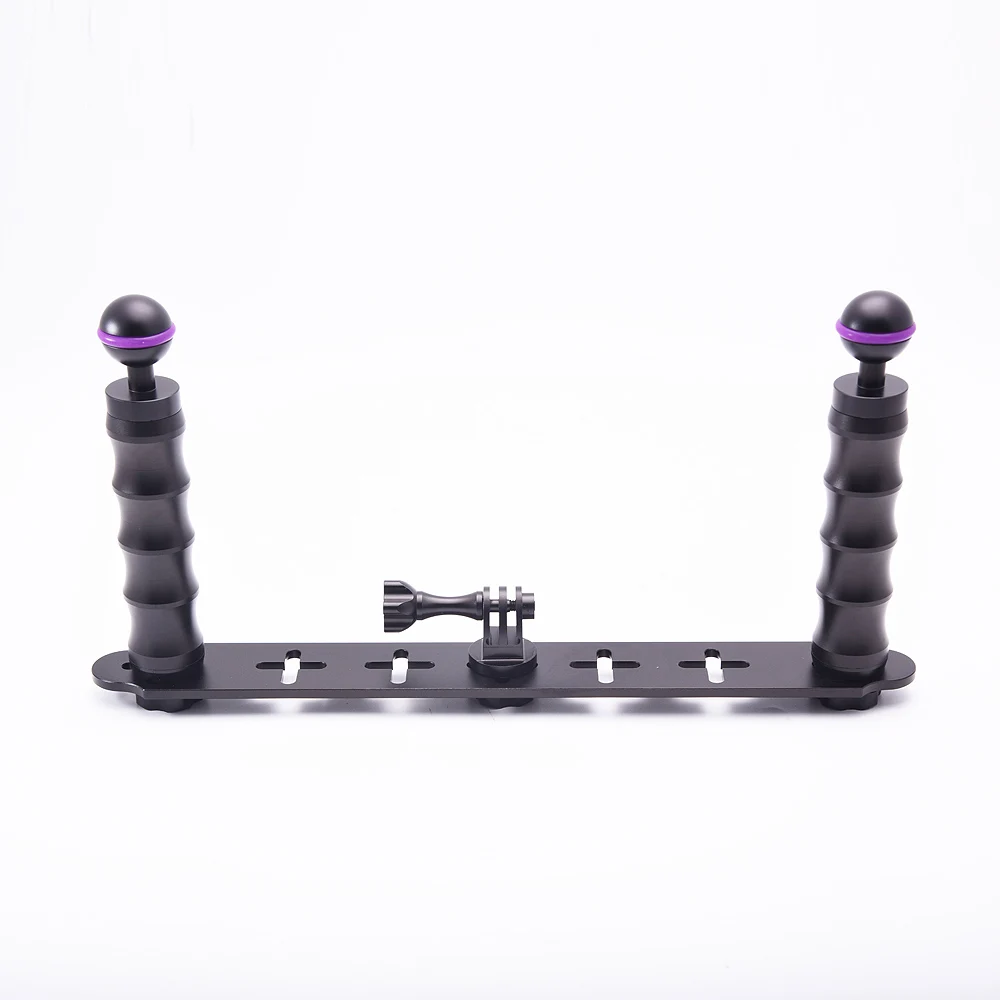 Underwater Tray Housings Arm for Gopro Action Camera Holder Double Grip