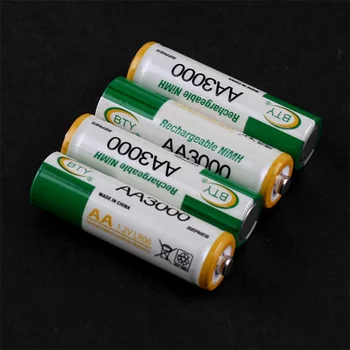 

2PCS BTY AA 3000Series 1.2V 850mAh AA 2A Ni-MH Rechargeable Battery