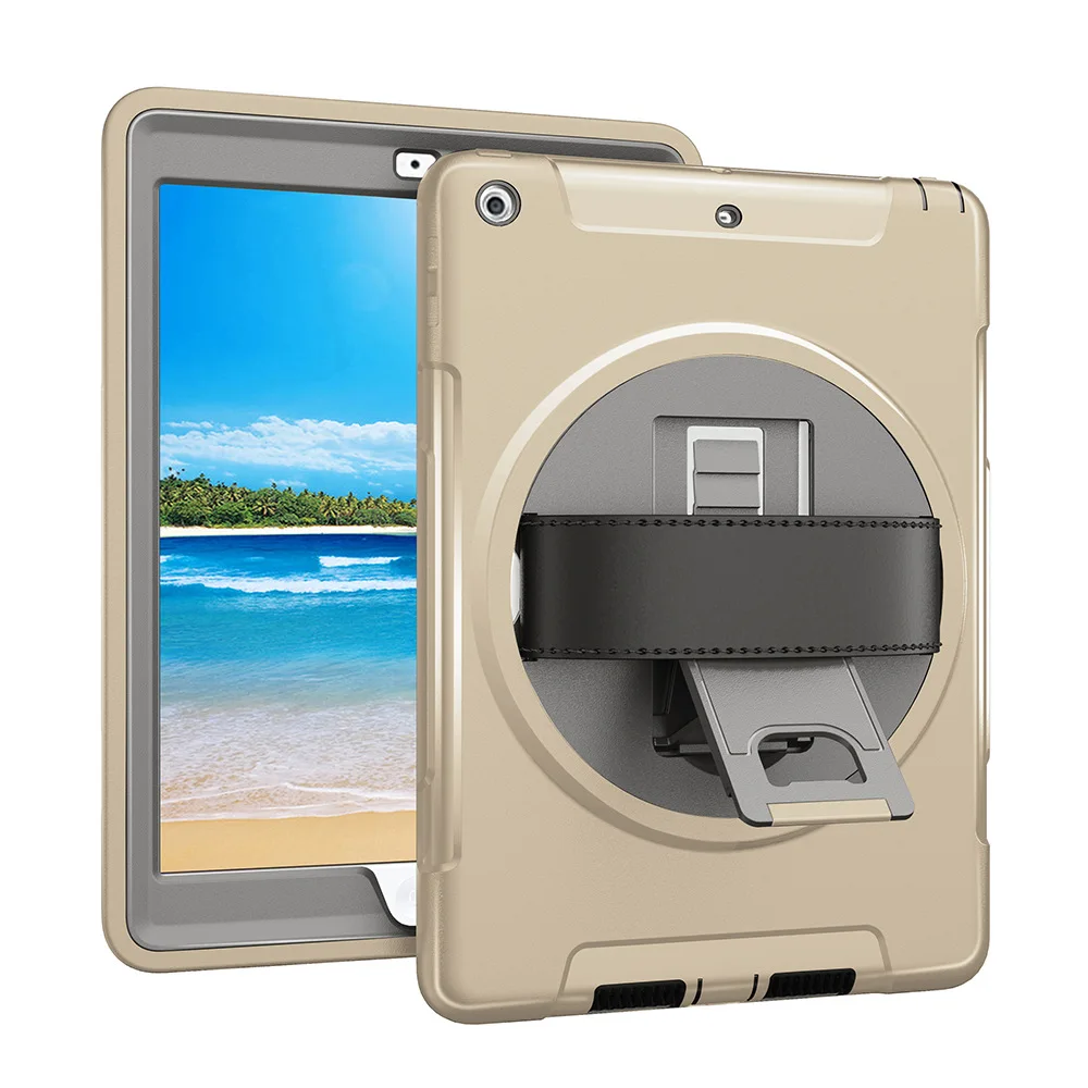 360 градусов Roating чехол для планшета из Уретанового термопластика для нового iPad 9,7 дюймов 2017 2018 полный охват Авто держатели планшета Обложка