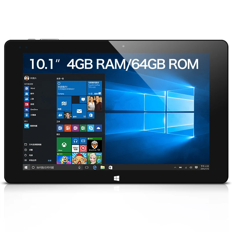 Lowest Price iWork10 ultimate New 10.1 Inch Windows10 + Android 5.1 Tablet PC Pad Intel Quad Core 4GB RAM 64GB ROM 10.1" IPS 1920*1200 HDMI