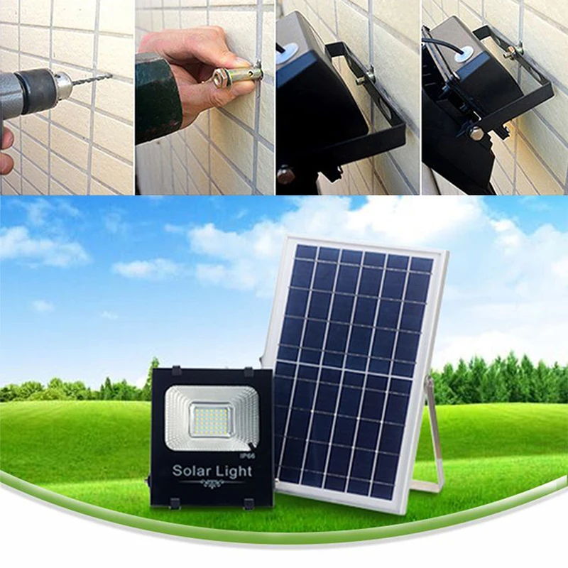 

Durable Solar Spotlights IP66 Timing 10W 32LED Home Fence Light Outdoor Security Lamp