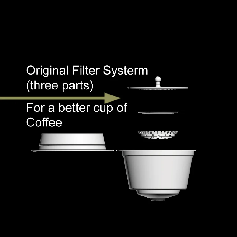 Gamlung 5 шт многоразового использования капсула для кофе nescafe dolce&gusto пользования с