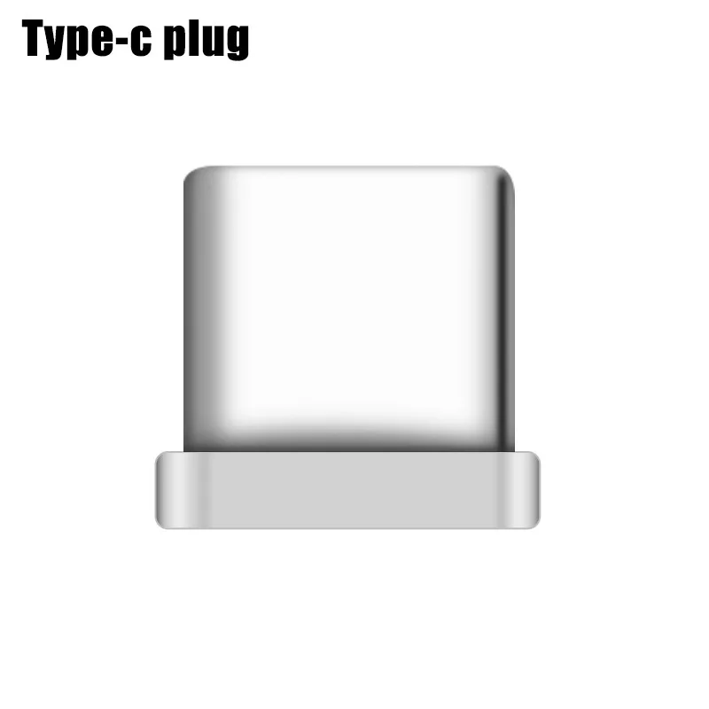 Coolreall Магнитный кабель для Micro usb type C быстрой зарядки телефона Microusb type-C магнитное зарядное устройство usb c для iphone huawei xiaomi - Цвет: type-c  plug