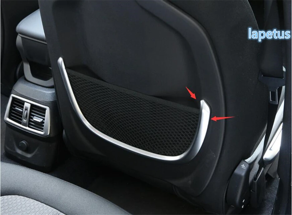 

Lapetus Seat Back Bag Basket Net U Strip Decoration Frame Cover Trim 2 Pcs / Set Fit For BMW X2 F39 2018 2019 ABS Matte Style