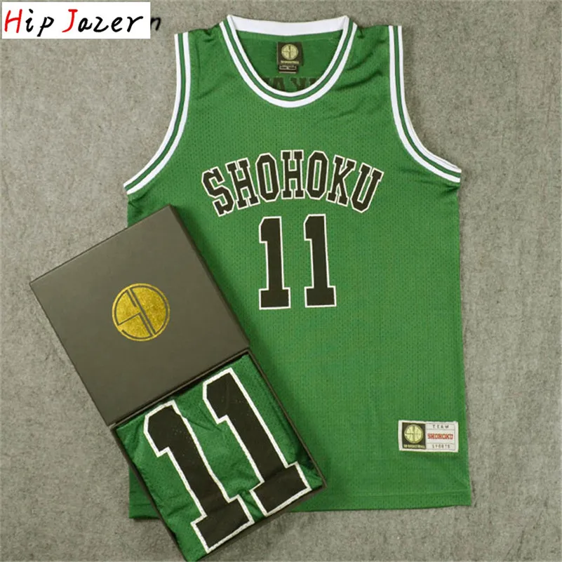 Basketball Jerseys HipJazer Slam Cosplay Shohoku 14Hisashi Mitsui 11# Rukawa Kaede Basketball Jersey Sport Wear Basketball Hiphop Jerseys