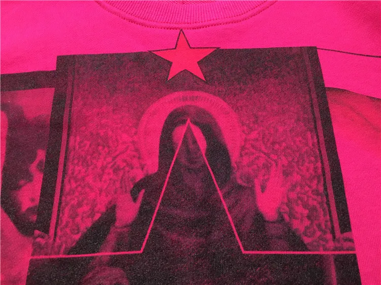 Новинка 19ss мужские розовые толстовки Mary Shark Stars толстовки с капюшоном бархатные хлопковые Толстовки Drake из плотного флиса для улицы в стиле хип-хоп# H33