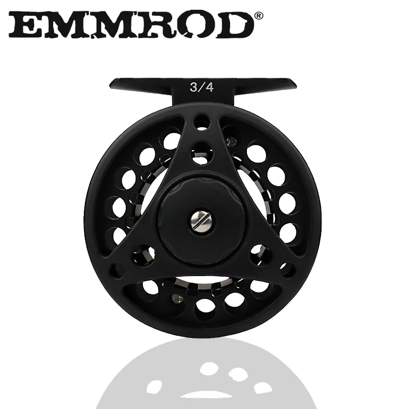 All metal FLY REEL fishing reel 3/4 5/6 7/8WT Fly Reel Silver Black Die casting Large Arbor Aluminum Fishing | Спорт и развлечения
