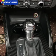 Углеродного волокна Цвет Автомобиль Центральной Консоли Шестерни Цельнокройное наклейки украшения Крышка Накладка для Audi A3 8 В S3 2014-18 ABS интерьер укладки