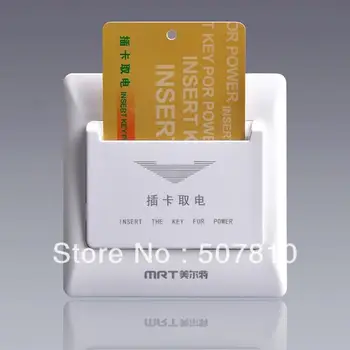 

2014 Rushed Real Interruptor De Luz Switches Goodness Gang 220v/20a Card Switch,hotel Switch,inserting Switch ,20 Pieces/lot