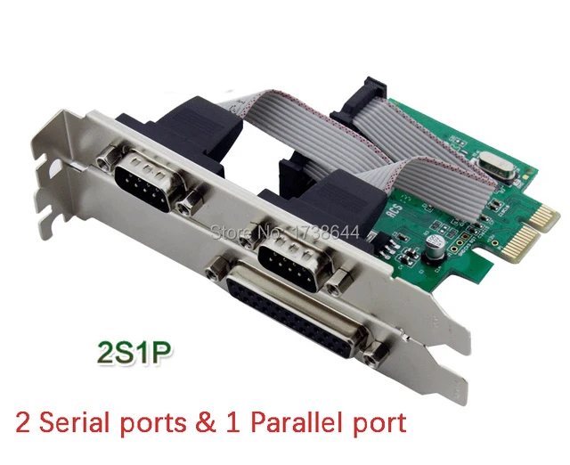 2S1P High Quality Brand New COM/LPT Adapter PCI E Serial Parallel Cards PCI E To 2 Serial + 1