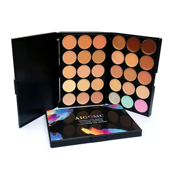 

AIGOMC New Beauty 15 Color Repair Capacity Concealer Black Eye Ring Acne Concealer Foundation Cream Base Makeup Palletes TSLM1
