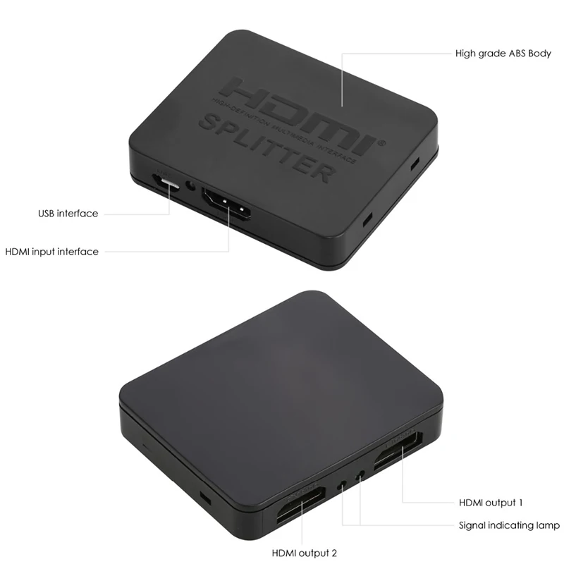 1080P4K Hdmi 1 в 2 выход 1X2 Hdcp зачистки 3D сплиттер усилитель мощности мобильный компьютер беспроводной инструмент передачи доступа