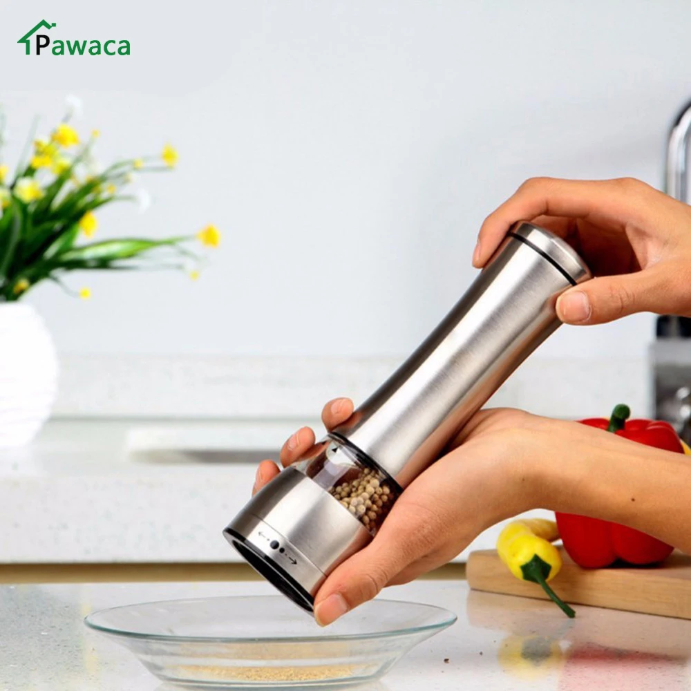 Newest Manual Spice Pepper Mill Grinder Stainless Steel Salt and Pepper Mill Grinder for cooking