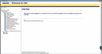 

KOMATSU CSS Repair Manual 2014 FULL SET parts manual+hard disc