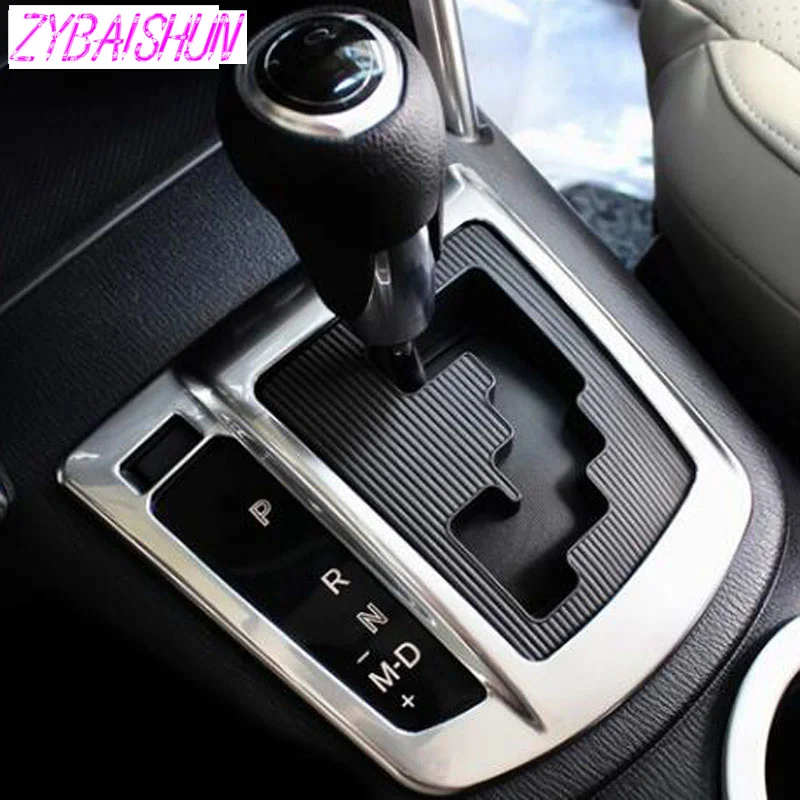 

Styling Car Chrome Silver Central Console on the Gear Box Switching Panel Frames Crop for the Mazda CX-5 Left 2013- 2015