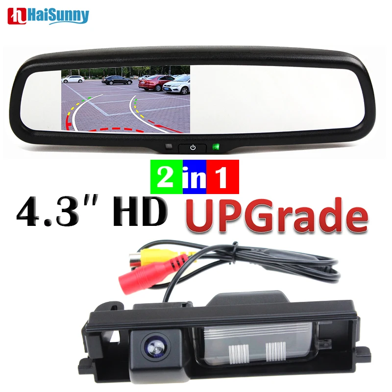 

HaiSunny Reversing Backup Camera Dynamic Tracks With Original Bracket Interior Rearview Mirror For Toyota RAV4 RAV-4 2007-2012