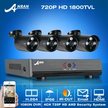 Las más! 4CH 1800TVL 1080N HDMI DVR Kit & 720 P HD IR Exterior Resistente A la Intemperie de Seguridad AHD CCTV Cámaras y Video Casero Sistema de vigilancia
