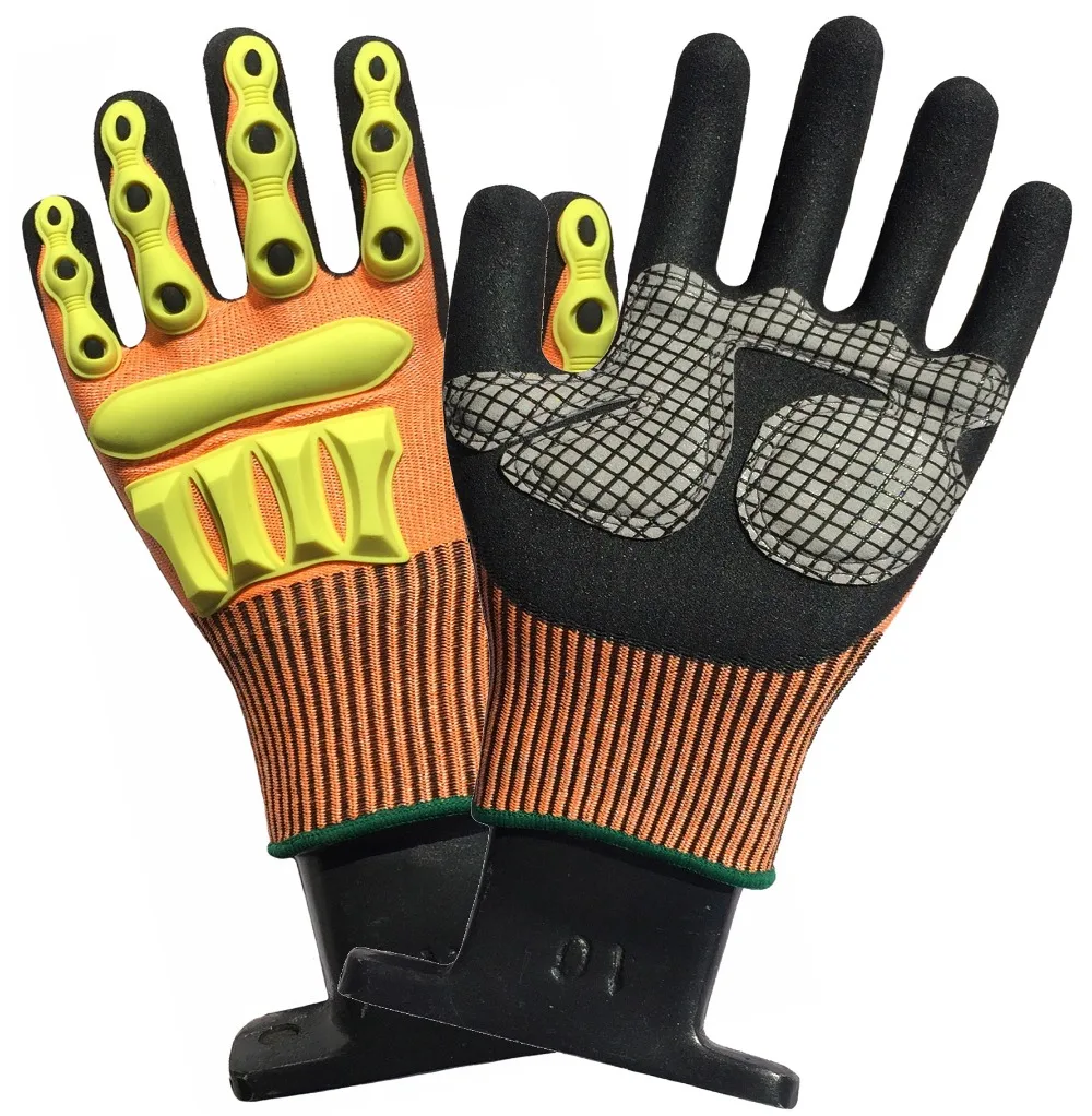 

Anti Vibration Safety Glove For Oil Gas Industrial Shock Resistant Glove Impact Resistant Oilfield Mechanics Work Glove