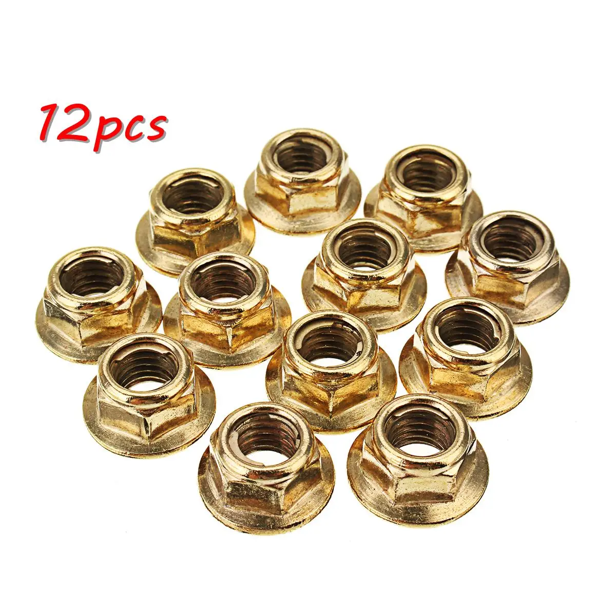 Buy 12Pcs M8 Exhaust Manifold Pipe Nuts Self Locking