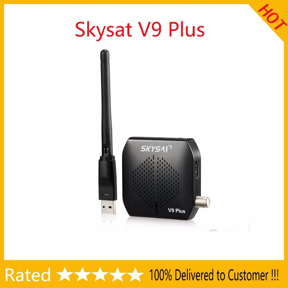 SKYSAT V9 плюс DVB-S2 приемник Поддержка CCCamd Newcamd autoroll powervu Biss WiFi 3g Youtube USB PVR Full HD такой же как Freesat V7