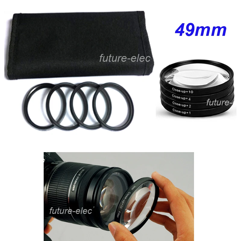 49mm 49 mm 4 x Close up Close Up Filter Macro Lenses Filters Diopter 4x