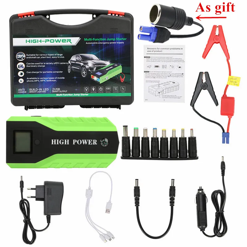 Tanie Nowe urządzenie do uruchamiania awaryjnego samochodu GKFLY Power Bank 12V urządzenie zapłonowe benzyna samochód z napędem diesel ładowarka do wzmacniacz do akumulatora samochodowego Buster rozrusznik samochodu