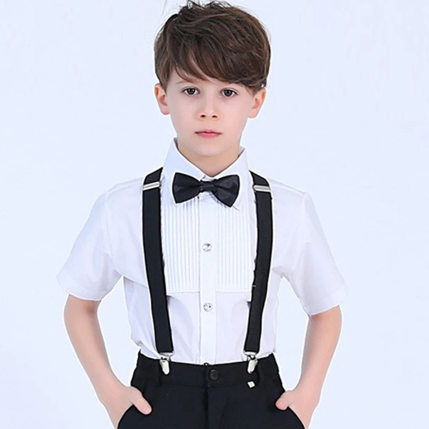 

Summer Boys Girls White Shirts New Formal Cotton Short Sleeve School Uniform for Children Clothes 8 10 12 14 Years Vestidos