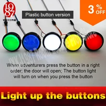 5 кнопок для реальной жизни комнаты побега комнаты игры реквизит для комнаты побега светильник четыре кнопки bigl для разблокировки блокировки и r