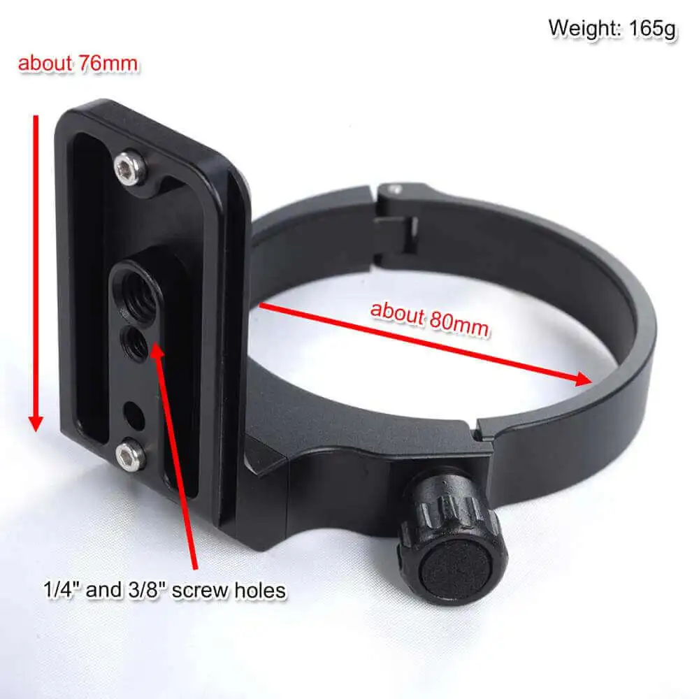 Metal Lens Collar Tripod Mount Ring with Quick Release Plate for Canon EF 70-300mm f/4-5.6L and EF 28-300mm f/3.5-5.6L IS USM