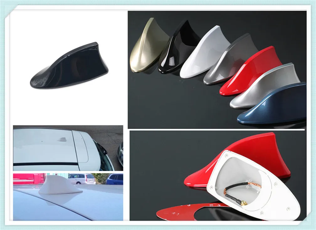 Car universal decorative shark fin antenna with signal radio for Mercedes Benz F015 B-Class E53 C63 C43 C-Class